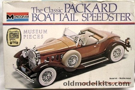 Monogram 1/24 1930 Packard Model 734 Boattail Speedster, 2301 plastic model kit